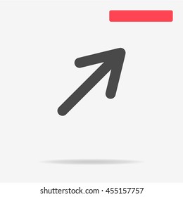 Arrow icon. Vector concept illustration for design.