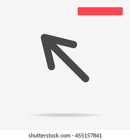 Arrow icon. Vector concept illustration for design.