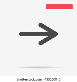 Arrow icon. Vector concept illustration for design.