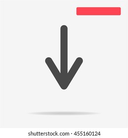Arrow icon. Vector concept illustration for design.