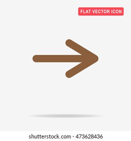 Arrow icon. Vector concept illustration for design.