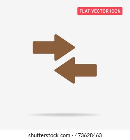 Arrow icon. Vector concept illustration for design.