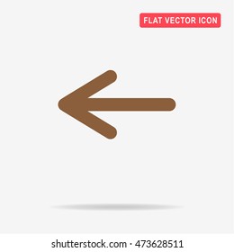 Arrow icon. Vector concept illustration for design.