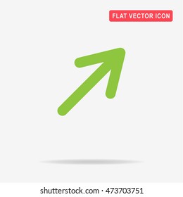 Arrow icon. Vector concept illustration for design.