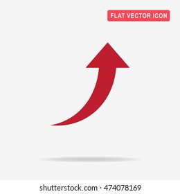 Arrow icon. Vector concept illustration for design.