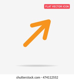 Arrow icon. Vector concept illustration for design.