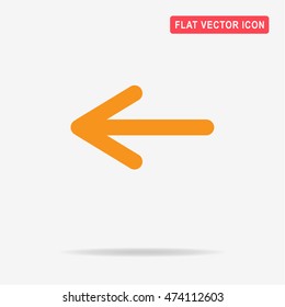 Arrow icon. Vector concept illustration for design.