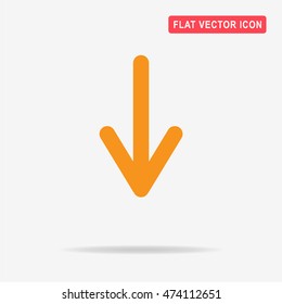 Arrow icon. Vector concept illustration for design.