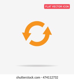 Arrow icon. Vector concept illustration for design.