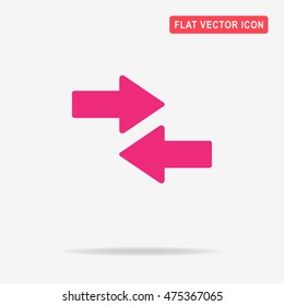 Arrow icon. Vector concept illustration for design.