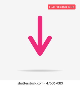 Arrow icon. Vector concept illustration for design.