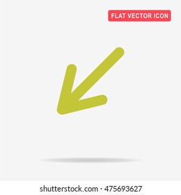 Arrow icon. Vector concept illustration for design.