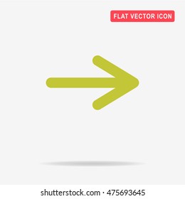 Arrow icon. Vector concept illustration for design.