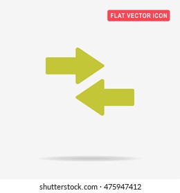 Arrow icon. Vector concept illustration for design.