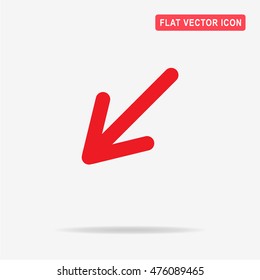 Arrow icon. Vector concept illustration for design.
