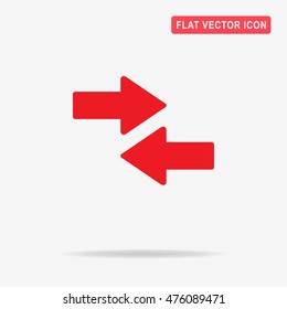 Arrow icon. Vector concept illustration for design.