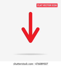 Arrow icon. Vector concept illustration for design.