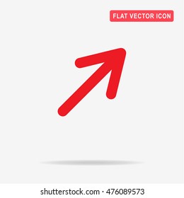 Arrow icon. Vector concept illustration for design.