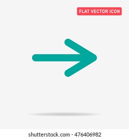 Arrow icon. Vector concept illustration for design.
