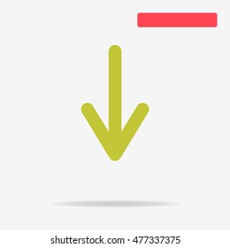 Arrow icon. Vector concept illustration for design.