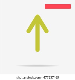 Arrow icon. Vector concept illustration for design.