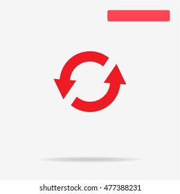 Arrow icon. Vector concept illustration for design.