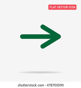 Arrow icon. Vector concept illustration for design.