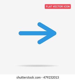 Arrow icon. Vector concept illustration for design.