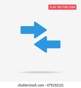 Arrow icon. Vector concept illustration for design.