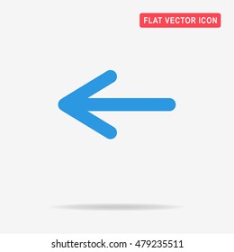 Arrow icon. Vector concept illustration for design.