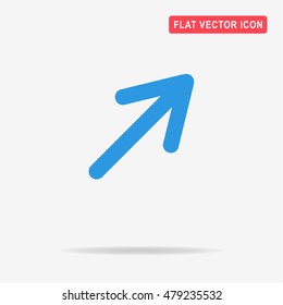 Arrow icon. Vector concept illustration for design.