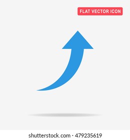 Arrow icon. Vector concept illustration for design.