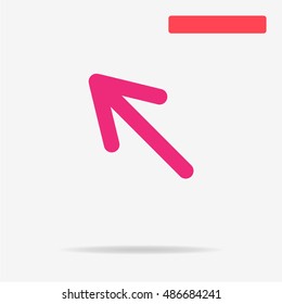 Arrow icon. Vector concept illustration for design.