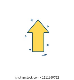 arrow up icon vector design