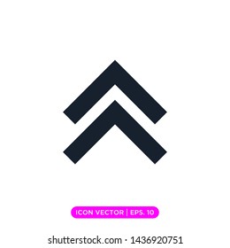 up arrow icon vector design template