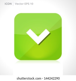 Arrow icon | vector design template | color green | icon set | abstract with symbol |