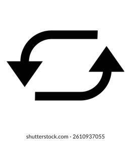 Arrow icon, vector. Direction symbol up and down arrows symbol, vector. Horizontal icon design for logo, website, app. vector illustration.