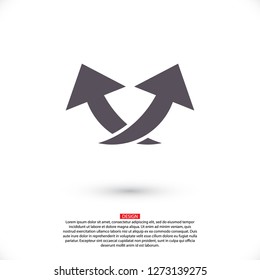 arrow icon . Vector  Eps 10 