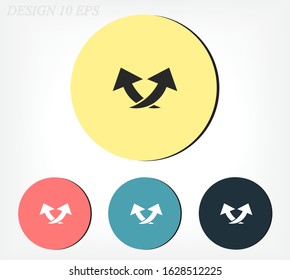 Arrow icon. Vector Eps 10. Lorem Ipsum Flat Design.