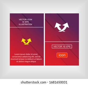 arrow icon . Vector Eps 10 . Lorem Ipsum Flat Design