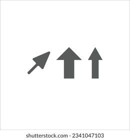 Arrow up icon vector. Eps 10 Editable.