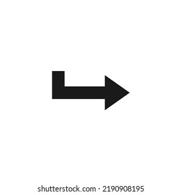 Arrow icon vector flat design illustration