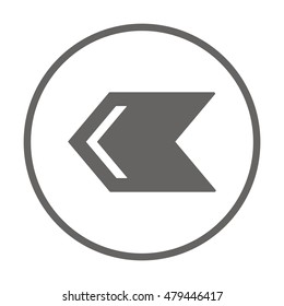  Arrow  icon, vector. Flat design.