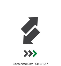 arrow Icon, vector flat design style