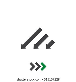 Arrow Icon Vector flat design style