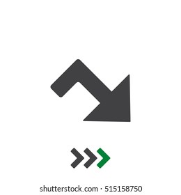 Arrow Icon Vector flat design style