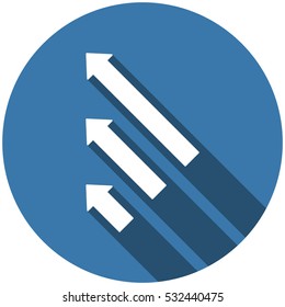 Arrow Icon Vector flat design style