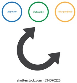 Arrow Icon Vector flat design style