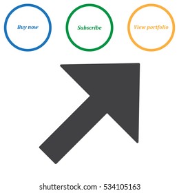 Arrow Icon Vector flat design style
