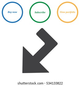 Arrow Icon Vector flat design style